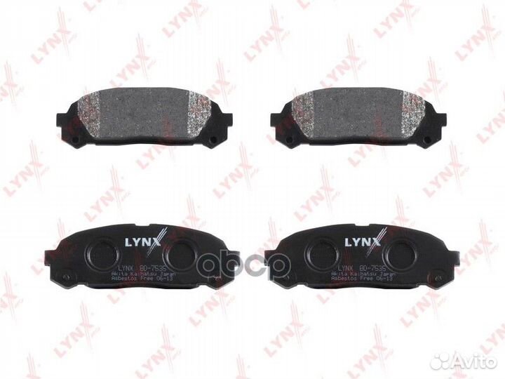 Колодки тормозные дисковые зад BD7535 lynxauto
