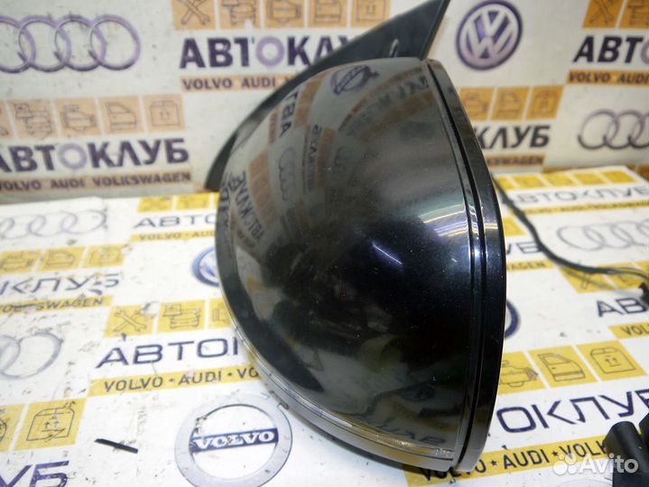 Зеркало левое Ауди Q7 Чёрное