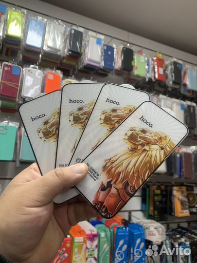 Защитные 3D стекла hoco (G9) для iPhone 15/15 Plus