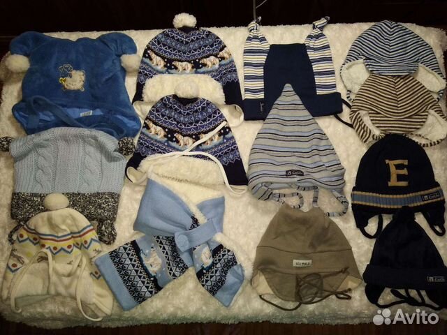 Шапочки для мальчика 39-49