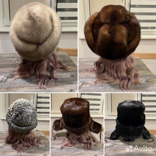 Шапка зимняя меховая ушанка женская мужская мех