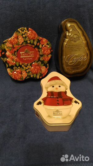 Жестяные банки / пустые/ для чая и других мелочей