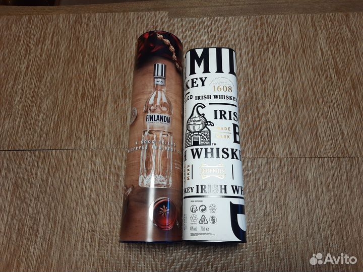 Коробка тубус из-под элитного спиртного