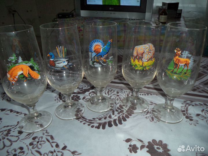 Стаканы, стопки в т.ч. хрустальные