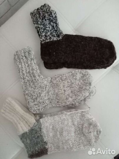 Носки шерстяные ручной работы