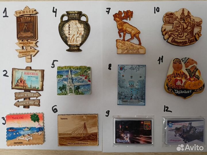 Магниты сувенирные на холодильник