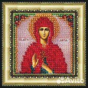 Рисунок на ткани для вышивания бисером 6,5х6,5 см