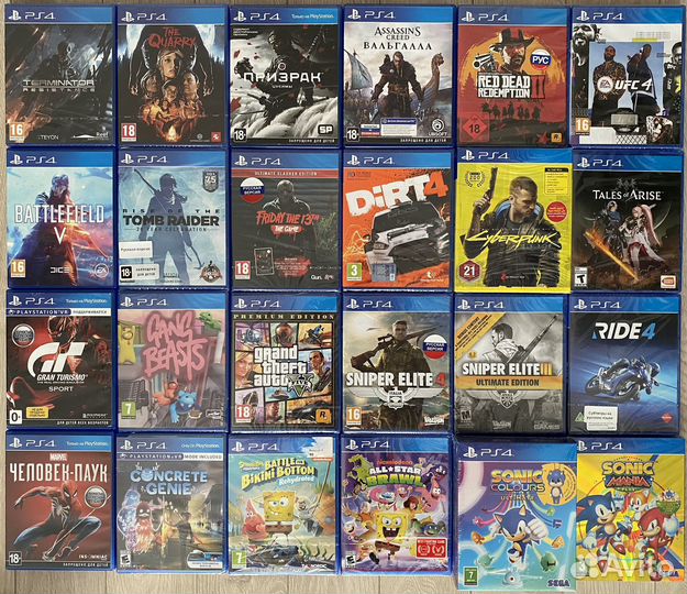 Игры для приставки Ps4 и Ps5