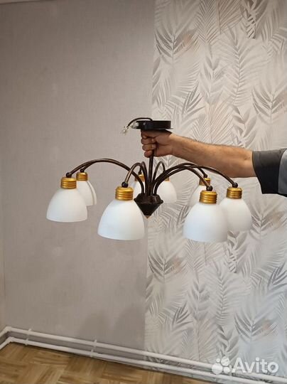 Люстра потолочная бу