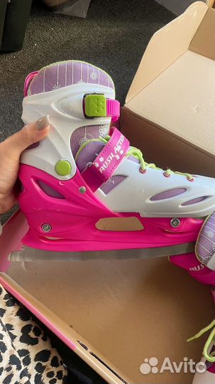 Коньки детские раздвижные 34 37