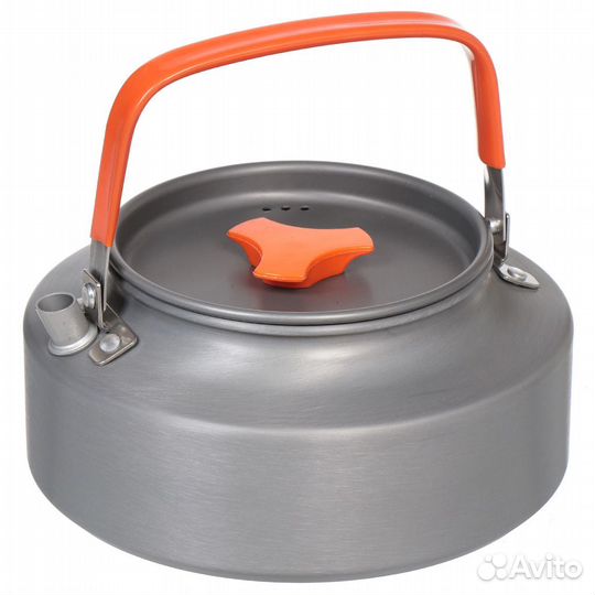 Чайник из алюминия для кемпинга в чехле