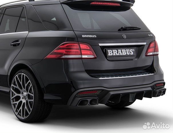 Диффузор на Мерседес GLE w166 GLS x166 brabus