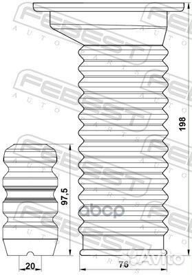 Пыльник переднего амортизатора с отбойником ком