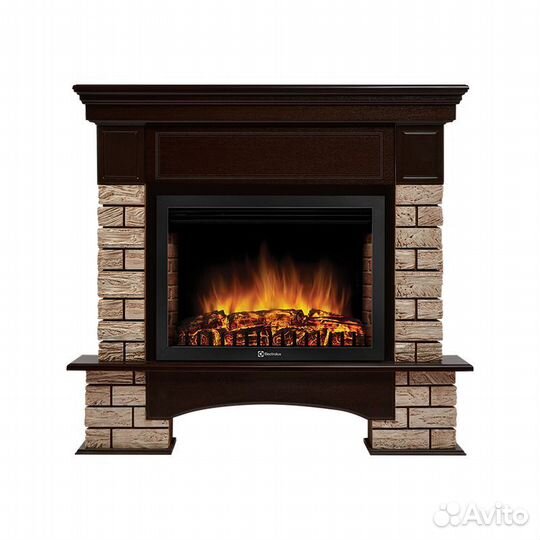 Портал Firelight Forte Wood 25 камень коричневый