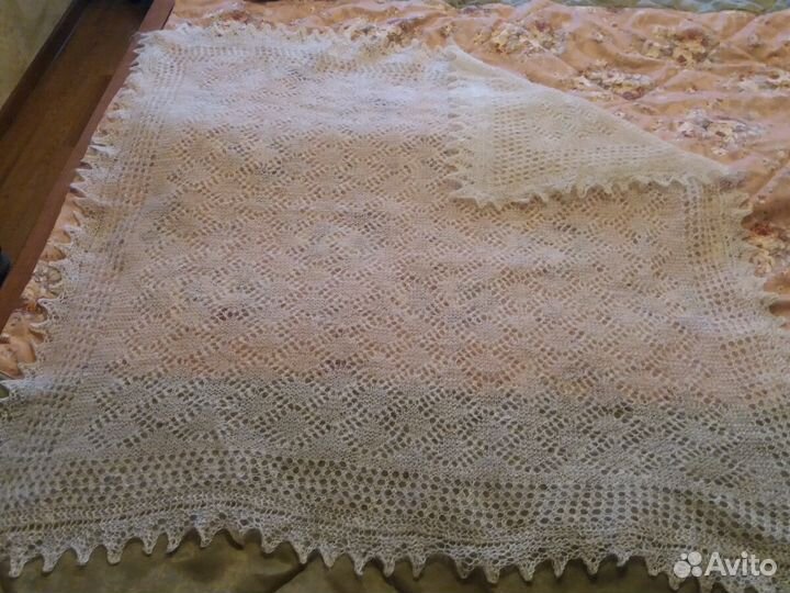 Оренбургский пуховый платок паутинка