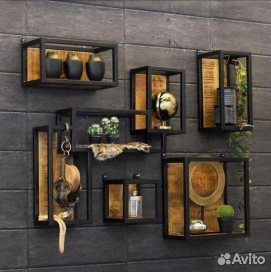 Полки в стиле лофт