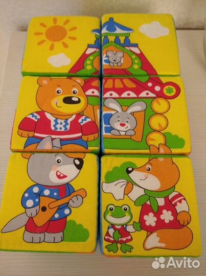 Кубики мягкие пазлы