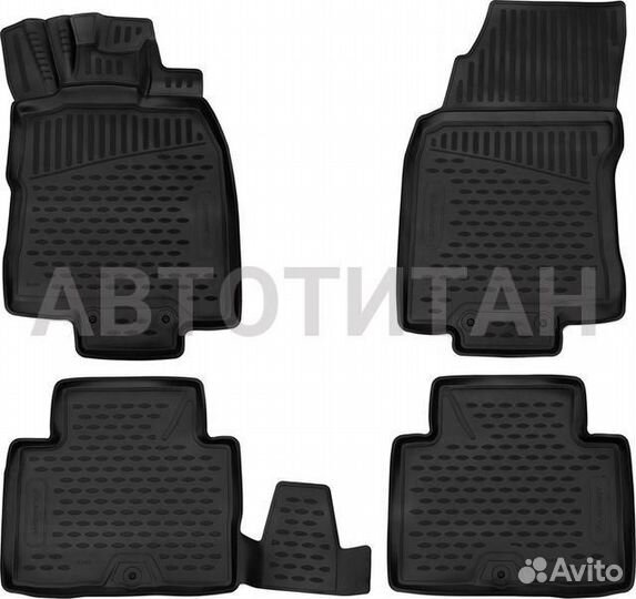 Коврики 3D в салон полиуретан nissan X-Trail, 2015