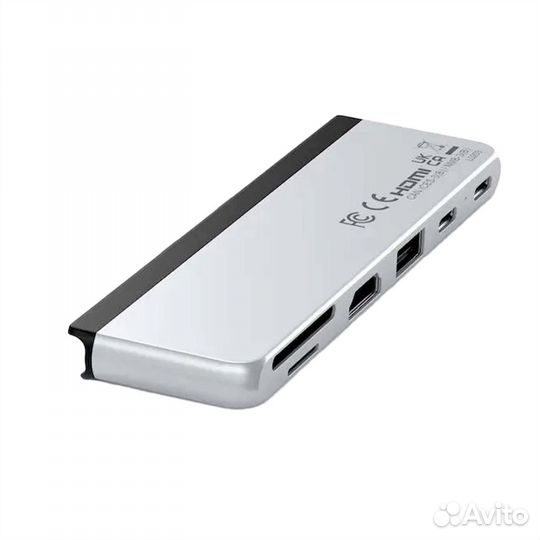 Satechi Dual USB-C Hub For Surface Pro 9 Silver