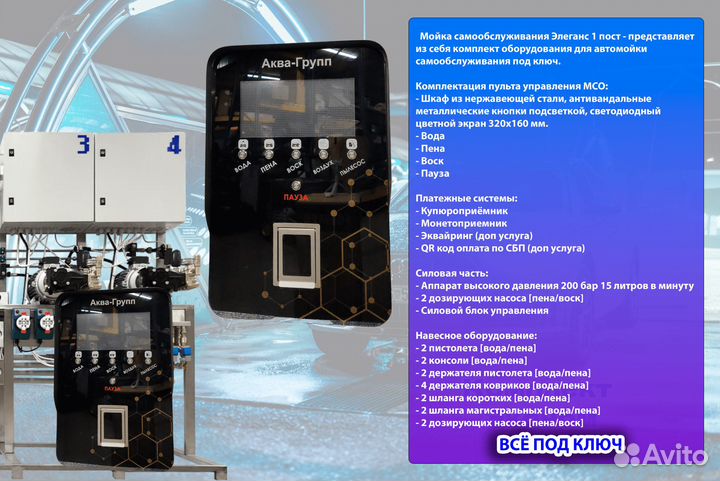 Комплект оборудования для Автомойки PRO 619