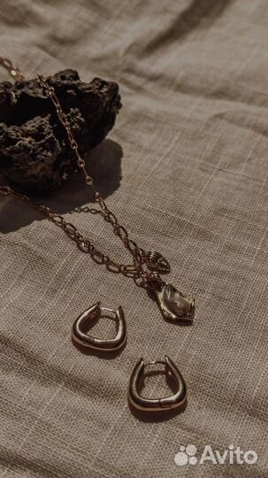 Подвеска золото real gold 18k plated