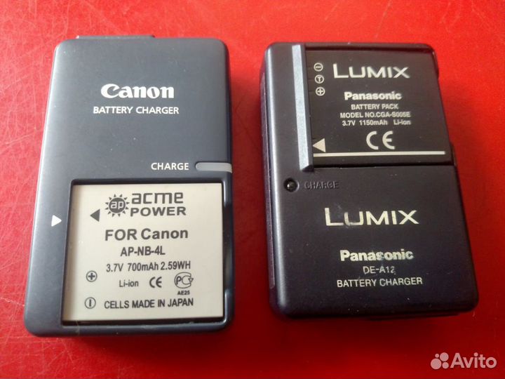 Зарядные устройства для фотоаппаратов