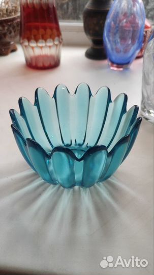 Парные вазы финское стекло