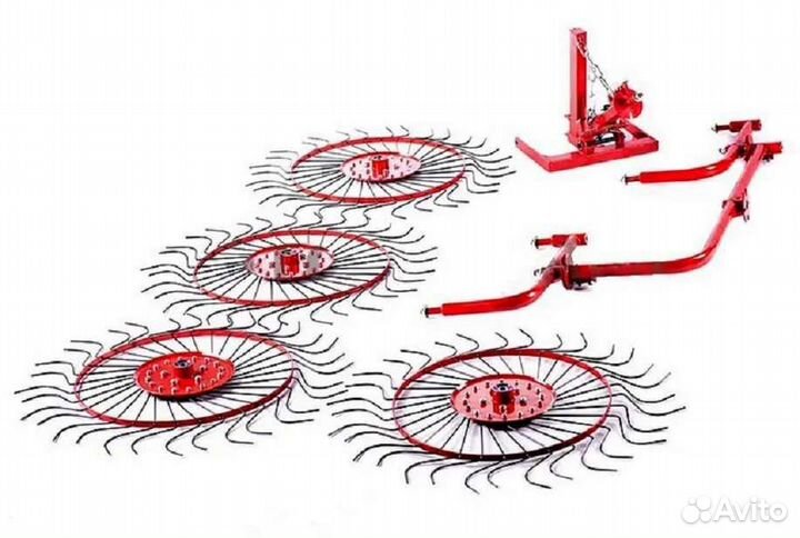 Грабли ворошилки для мотоблока вм-4 сено-ворошилки