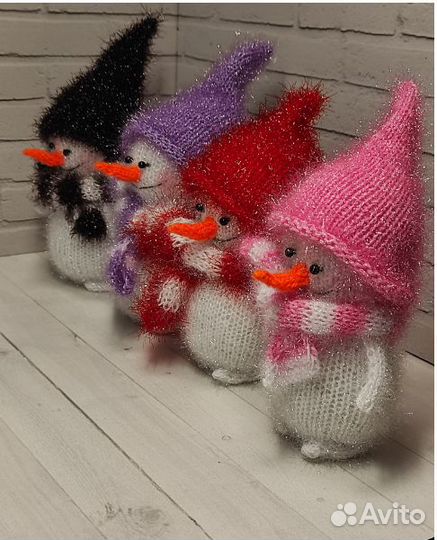 Новогодний снеговик. Ручная работа