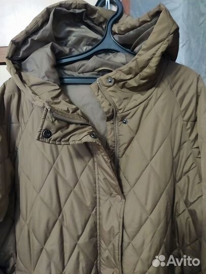 Пальто демисезонное стеганое 58 размер