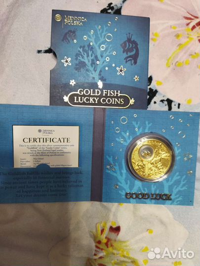 Коллекционная монета Mennicca Polska (рыбка)