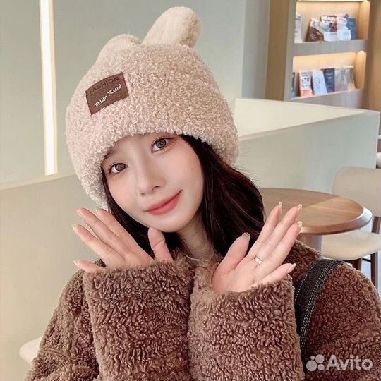 Шапка зайчик