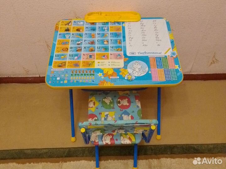 Стол+стул Ника с подставкой и нишей