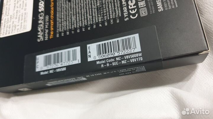 SSD M.2 Samsung 980 NVMe 500Gb 3500MBs новый запеч