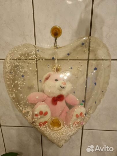 Надувное сердце с зайкой