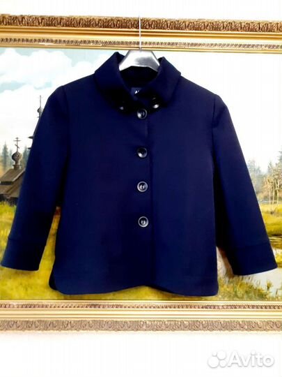 Пиджак школьный синий для девочки на 11 лет