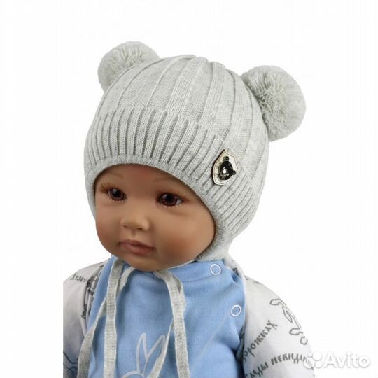 Новые детские зимние шапки, р. 38-40