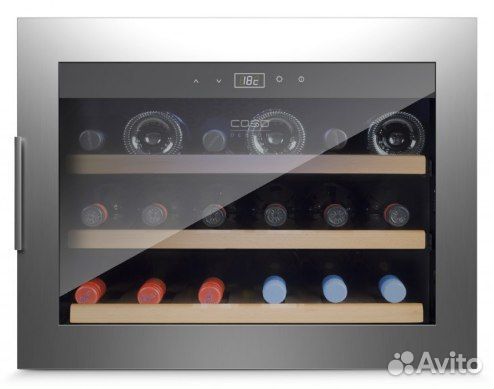 Встраиваемый винный шкаф Caso WineSafe 18 EB Inox