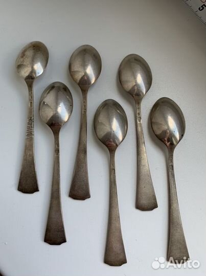 Ложки кофейные серебро 875 СССР