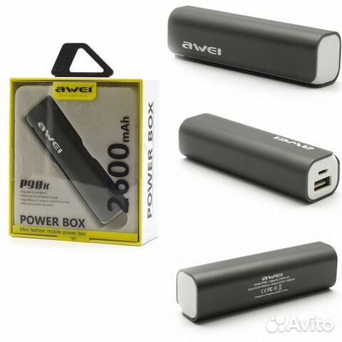 Внешний аккумулятор awei Power Bank P90K 2600 Mah