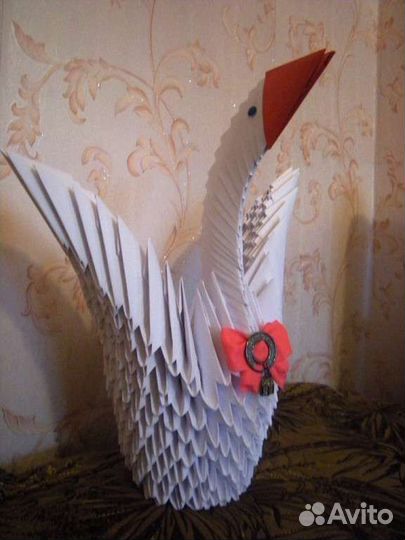 Лебедь. Оригами. Поделки