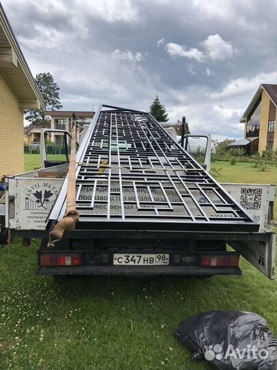 Ворота в стиле Лофт 4200х1500. Смета детально