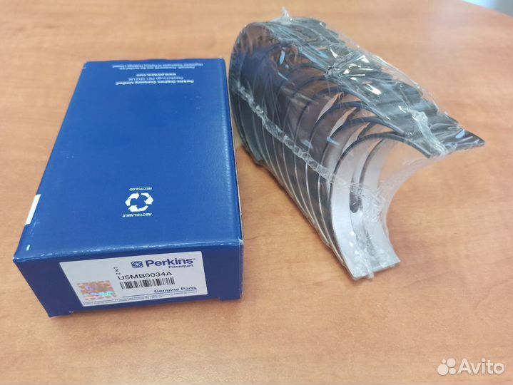 Вкладыши коренные (+0,25 мм) Perkins U5MB0034A