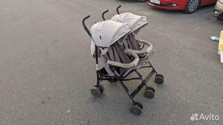 Коляска трость для двойни