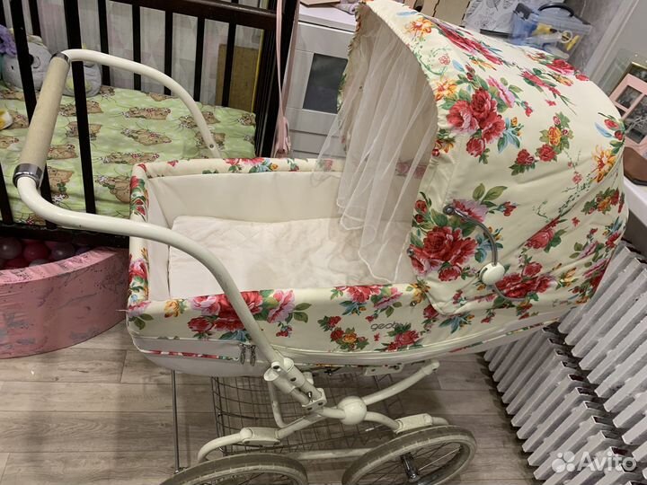 Ретро Коляска Geoby C605 Lux 2 в 1