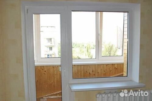 Оконный блок балконной дверью