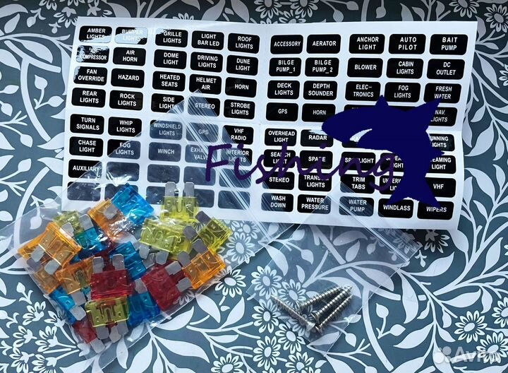 Блок предохранителей 12 для катера, лодки, авто