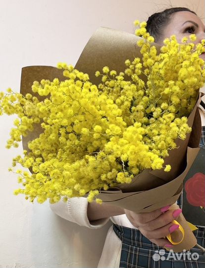 Букеты с ароматной мимозой