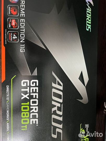 Видеокарта Gygabyte Aorus 1080ti