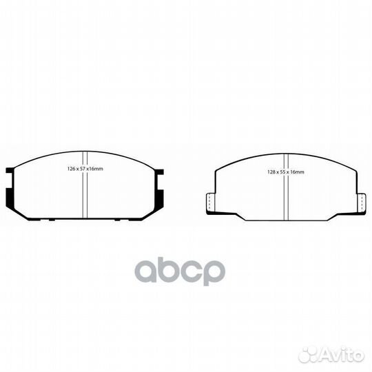 Накладки тормозные DP2456 EBC Brakes